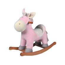 Fábrica de abastecimento Rocking Horse Toy-Burro balancim (Pink)